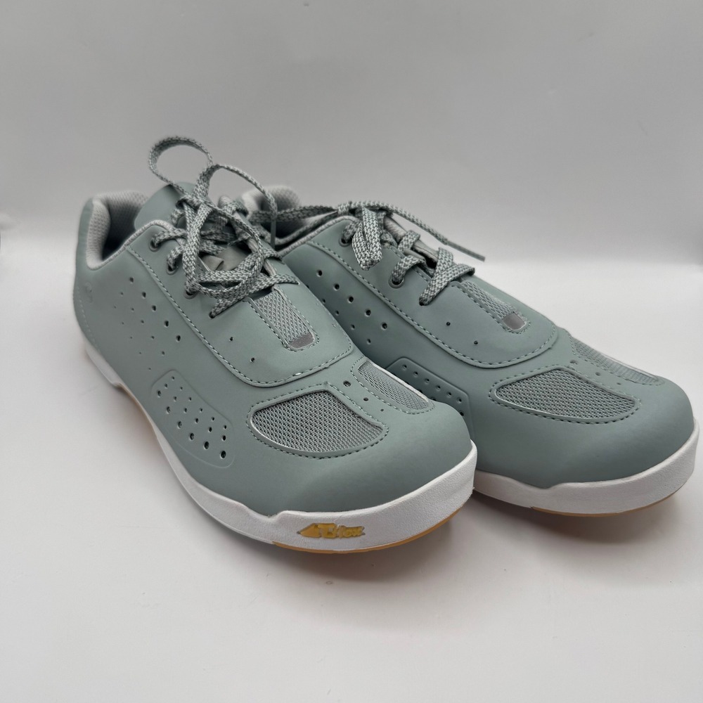 Garneau Cycling Shoes Womens 40 Sage Green T-Flex Lace Up Road Spin Sneakers